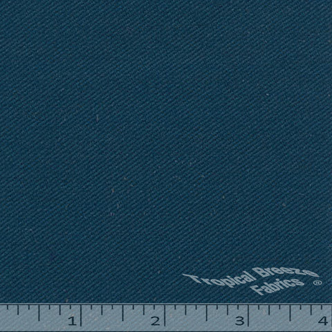 Dark teal twill fabric.