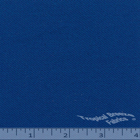 Royal blue twill fabric.