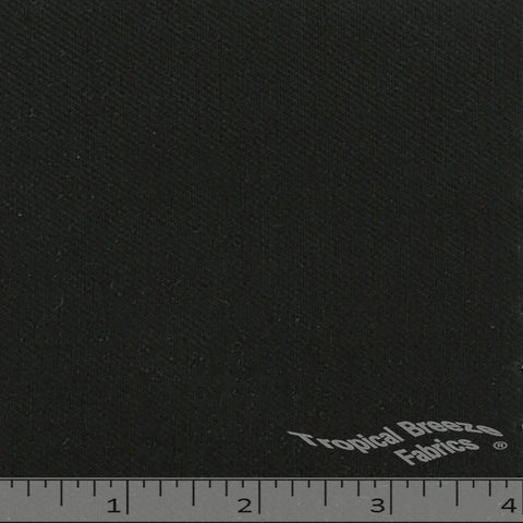 Black twill fabric.
