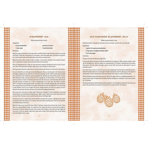 Sample Pages: Strawberry Jam Recipe, Old-Fashioned Blackberry Jelly Recipe