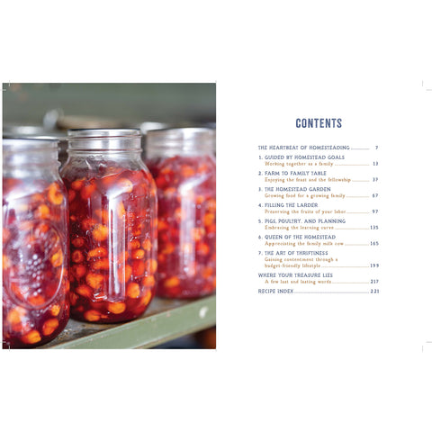 Table of Contents from The Heart of the Homestead by RuthAnn ZimmermanThe Heart of the Homestead by RuthAnn Zimmerman