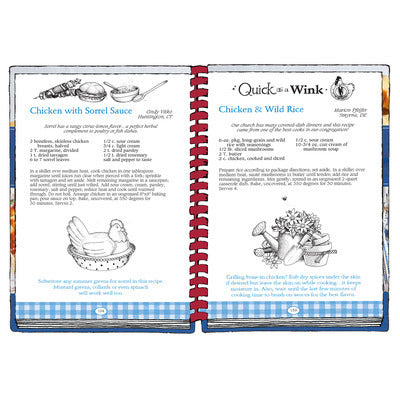 Sample Recipe Pages: Chicken with Sorrel Sauce and Chicken & Wild Rice