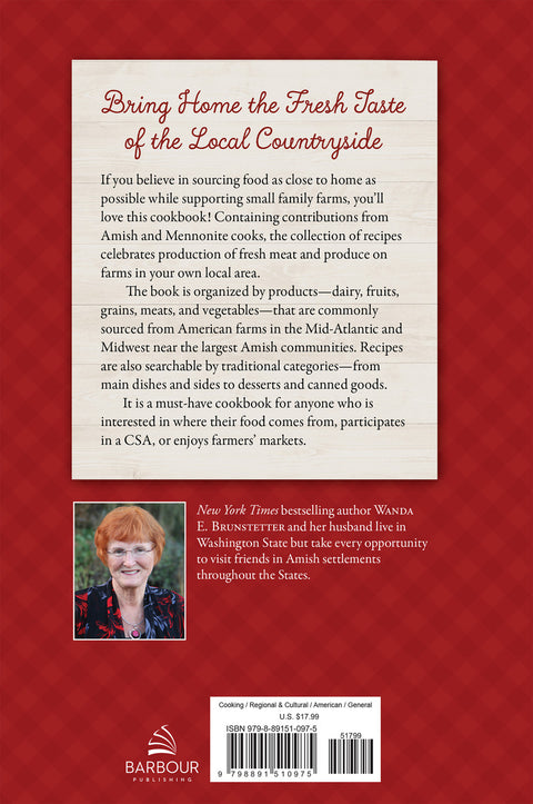 Back Cover of Wanda Brunstetter's Amish Friends Farm-to-Table Cookbook