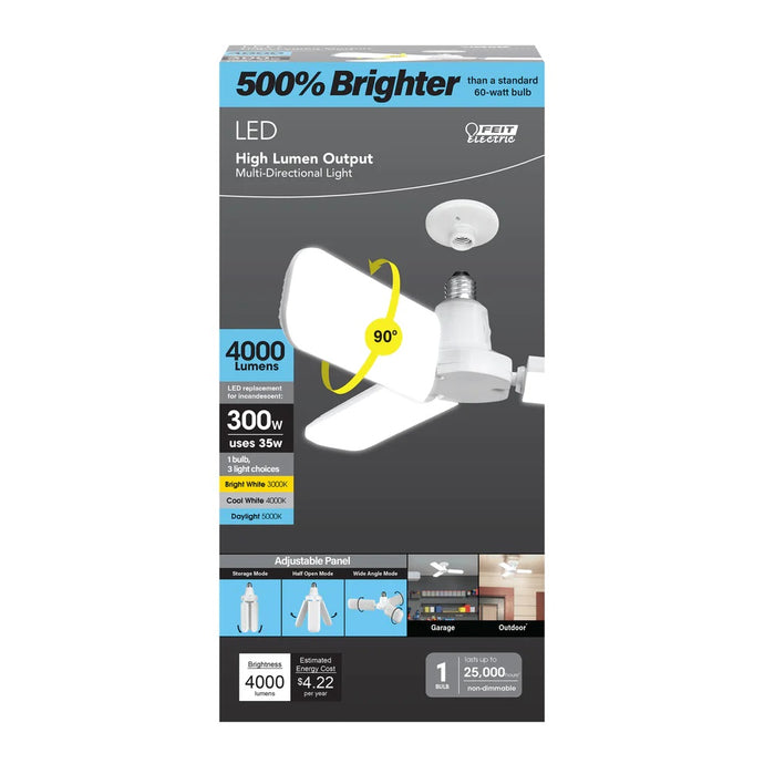 4000 Lumen Selectable White LED Multi-Directional Light ADJ40003CCTLED