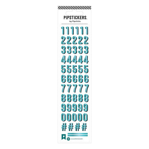 Teal Foil Can You Digit Stickers