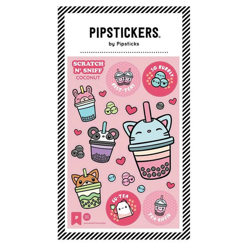 Bubbly Best-Teas Coconut Scratch 'N Sniff Pipstickers