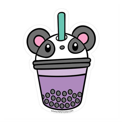 Boba Panda Vinyl Sticker