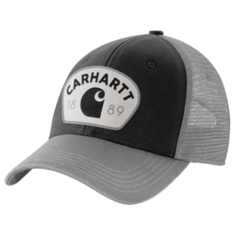 Asphalt Men's Canvas Mesh Back 1889 Patch Cap 106743