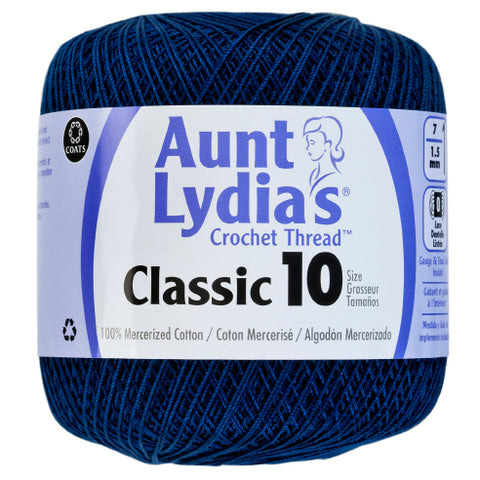 Navy Aunt Lydia's crochet thread.