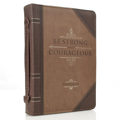 Be Strong and Courageous Bible Cover BB592