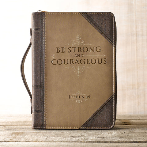 Be Strong and Courageous Bible Cover BB592