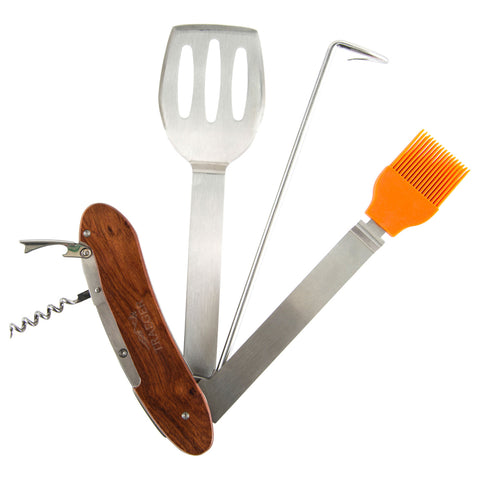 traeger bbq multi tool showing tools out