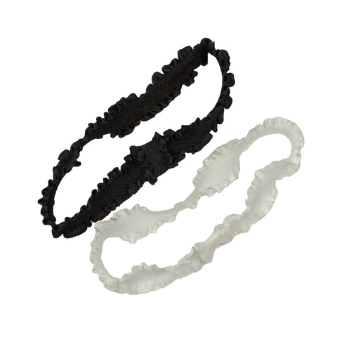 Wee Ones Infant Ruffled Headband 2-Pack BLPF