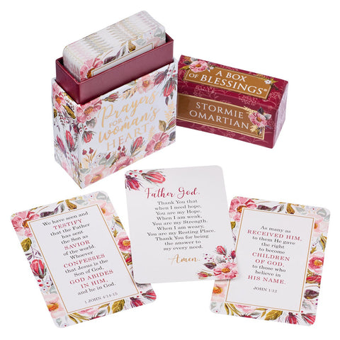 Christian Art Gifts Prayers For A Woman's Heart Box of Blessings BX136