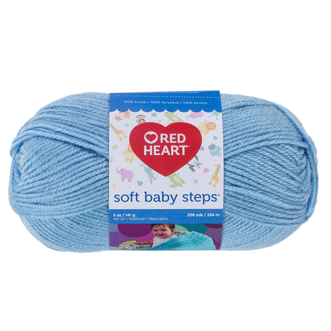 Baby Blue Red Heart Yarn.