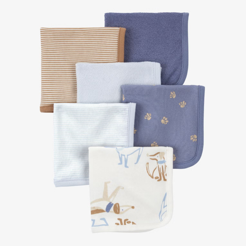 Baby Boys' 6-Pack Dog Wash Cloths 1R039610