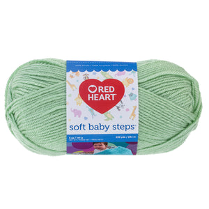 Baby Green Red Heart yarn.