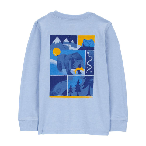 Back Toddler Boys' Wild Bear Graphic Tee 2R581010 Back