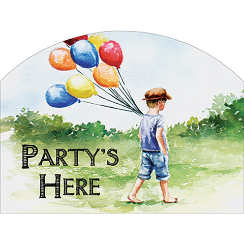 Spring & Summer Outdoor Plaque Balloon Boy