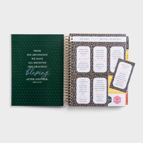 Beautiful and Abundant Grace 2024-2025 18-Month Agenda Planner U1748 inside sample