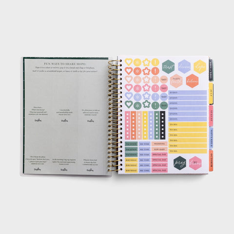 Beautiful and Abundant Grace 2024-2025 18-Month Agenda Planner U1748 stickers
