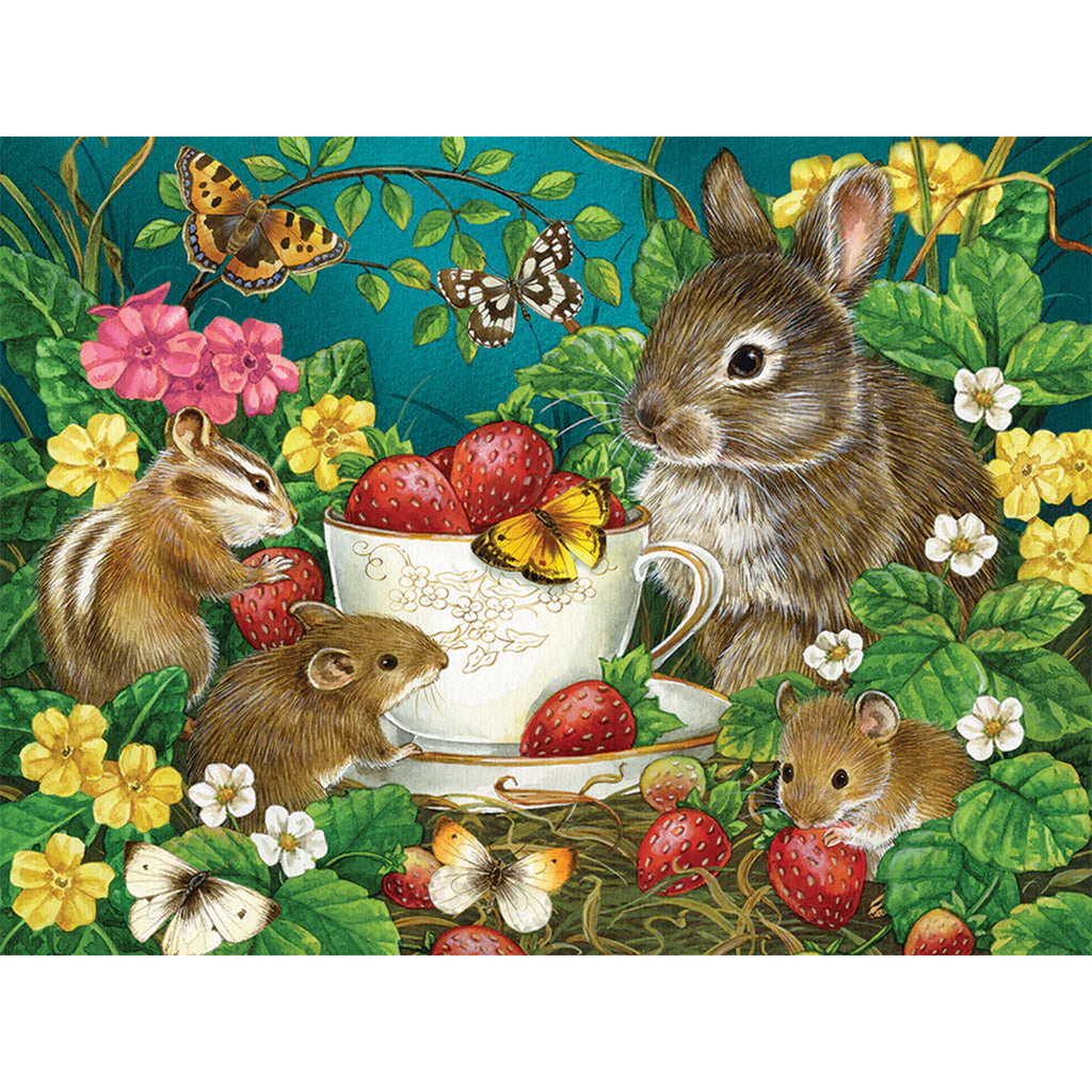 Cobble Hill 275 Piece Jigsaw Puzzle - 'Berry Sweet', Easy-Handling, Includes Poster - View #5