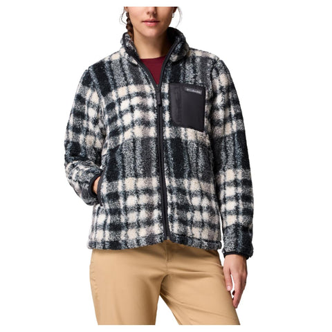 Black Women's West Bend Print Full Zip II Fleece Jacket 208585