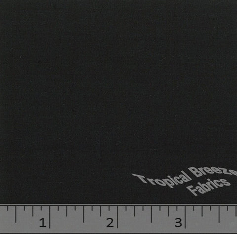 Black broadcloth fabric.