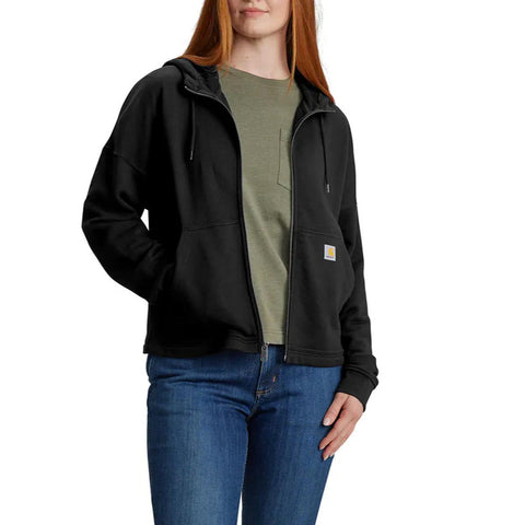 Black Women's TENCEL� Fiber Series Loose Fit Full-Zip Sweatshirt 106837