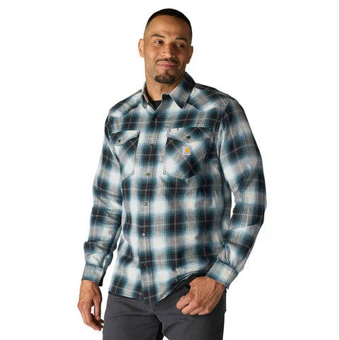 Men's Montana Rugged Flex Snap-Front Plaid Shirt 107016