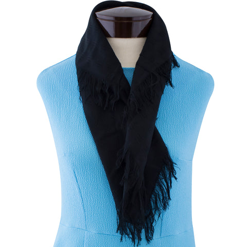 Black scarf.