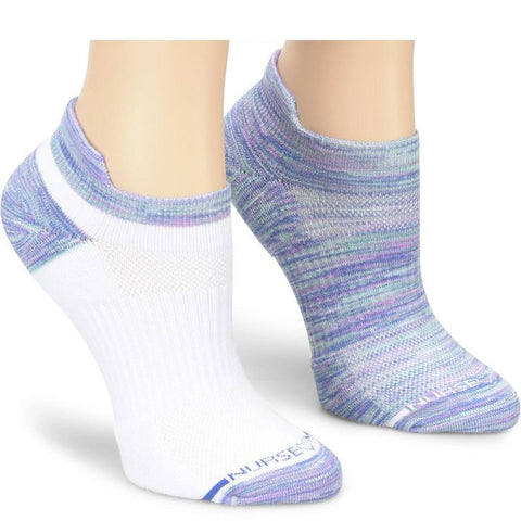 Blue Women's Compression Ankle Socks 2-pair Pack