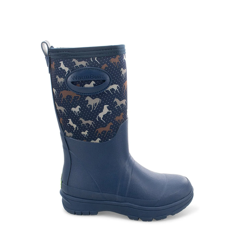 Women's Horses Faux Fur, Cold Weather Boot 21108831 Navy
