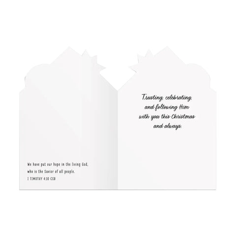 Boxed Christmas Cards Hope In a Manger U0998 inside