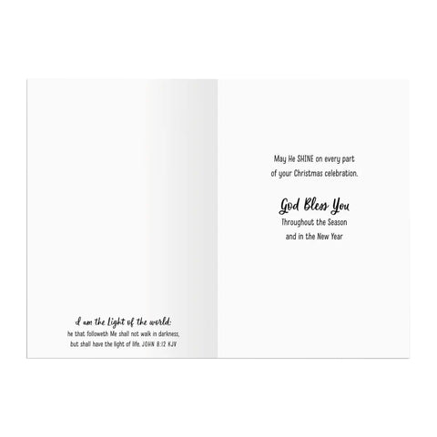 Boxed Christmas Cards Light of the World U1000 inside