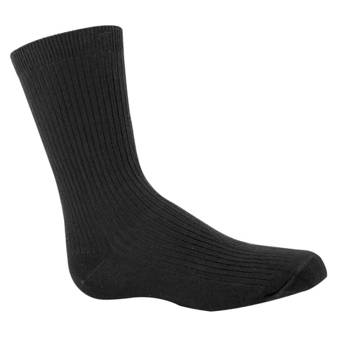 Charcoal Boys black dress socks.
