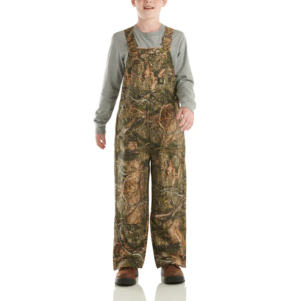 Properly Tied Boys Harvest Overalls Vintage Camo