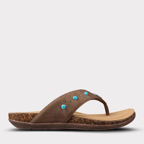 Brown Women's Jovie Thong Sandal MW2508