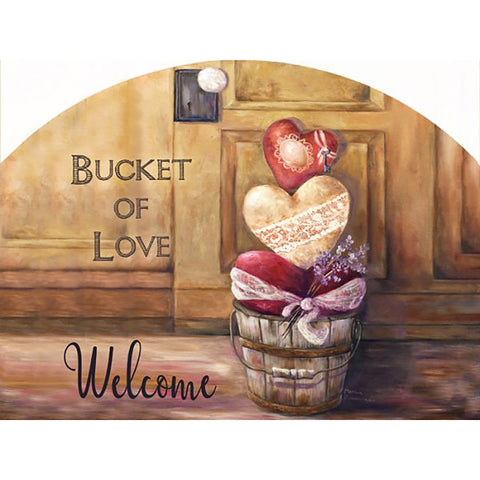 Spring & Summer Outdoor Decor Plaque Bucket of Love