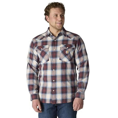 Men's Montana Rugged Flex Snap-Front Plaid Shirt 107016