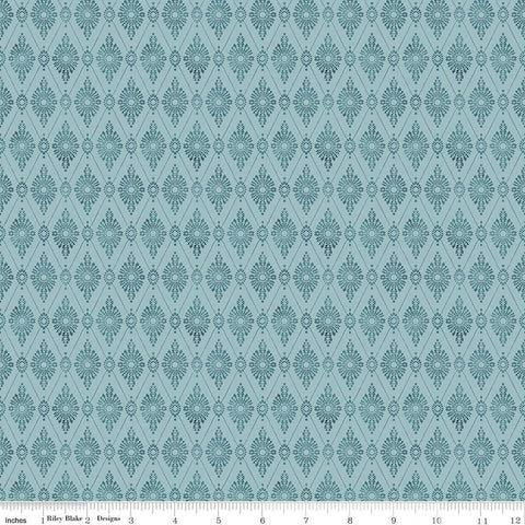 Mon Cheri Collection Diamond Damask Cotton Fabric mist
