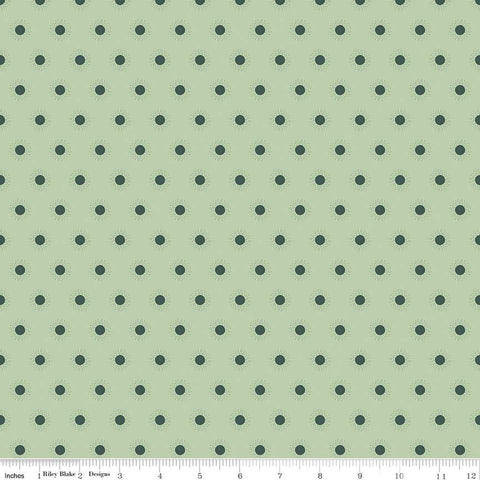 Green, Wanderlust Collection Jasmine Cotton Fabric C15476