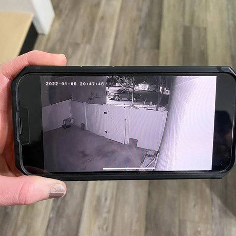 Person Watching Live Footage