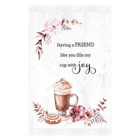 Cup of Coffee Woven Throw Blanket CC547