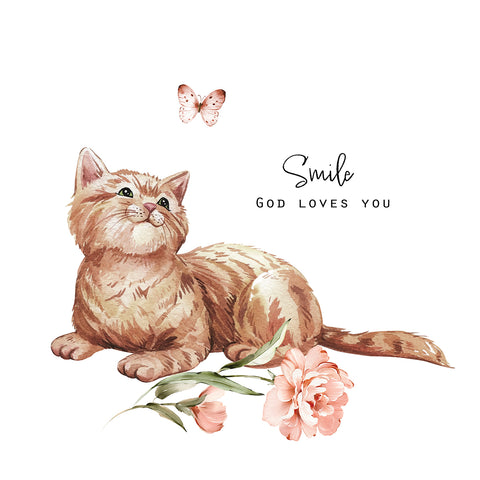 Printed Kitten Handkerchiefs Set of 3 CH1510