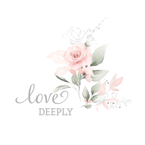design 1, Printed Blush Roses Handkerchiefs Set of 3 CH1522