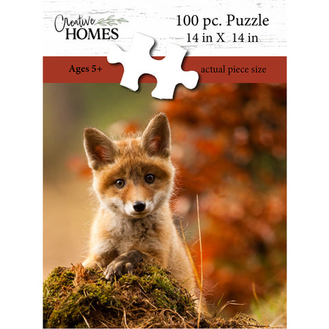 Curious Fox 100-Piece Puzzle