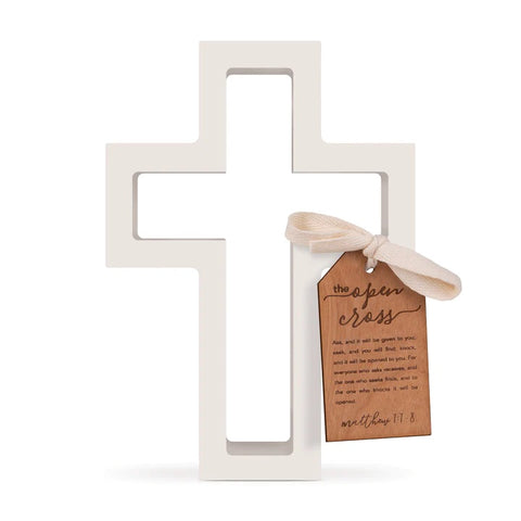 Small White The Open Cross Decoration