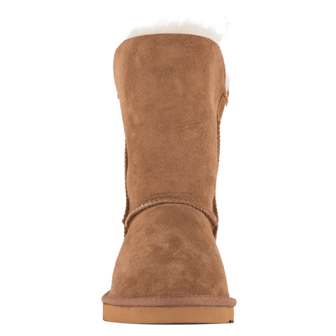 Lamo Sheepskin women's Liberty 9 inch winter boot in chestnut front view