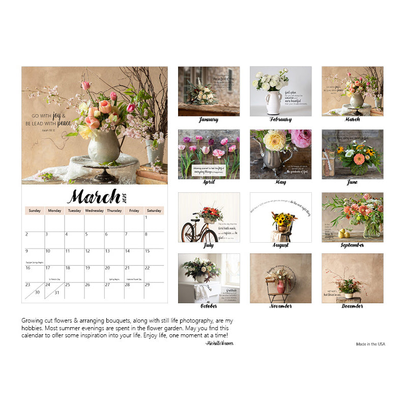 Michelle R. Weaver 2025 12 Month Wall Calendar Good's Store Online